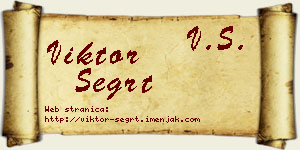 Viktor Šegrt vizit kartica